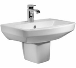 The Aspect 550mm 1 Tap Hole Basin & Semi Pedestal